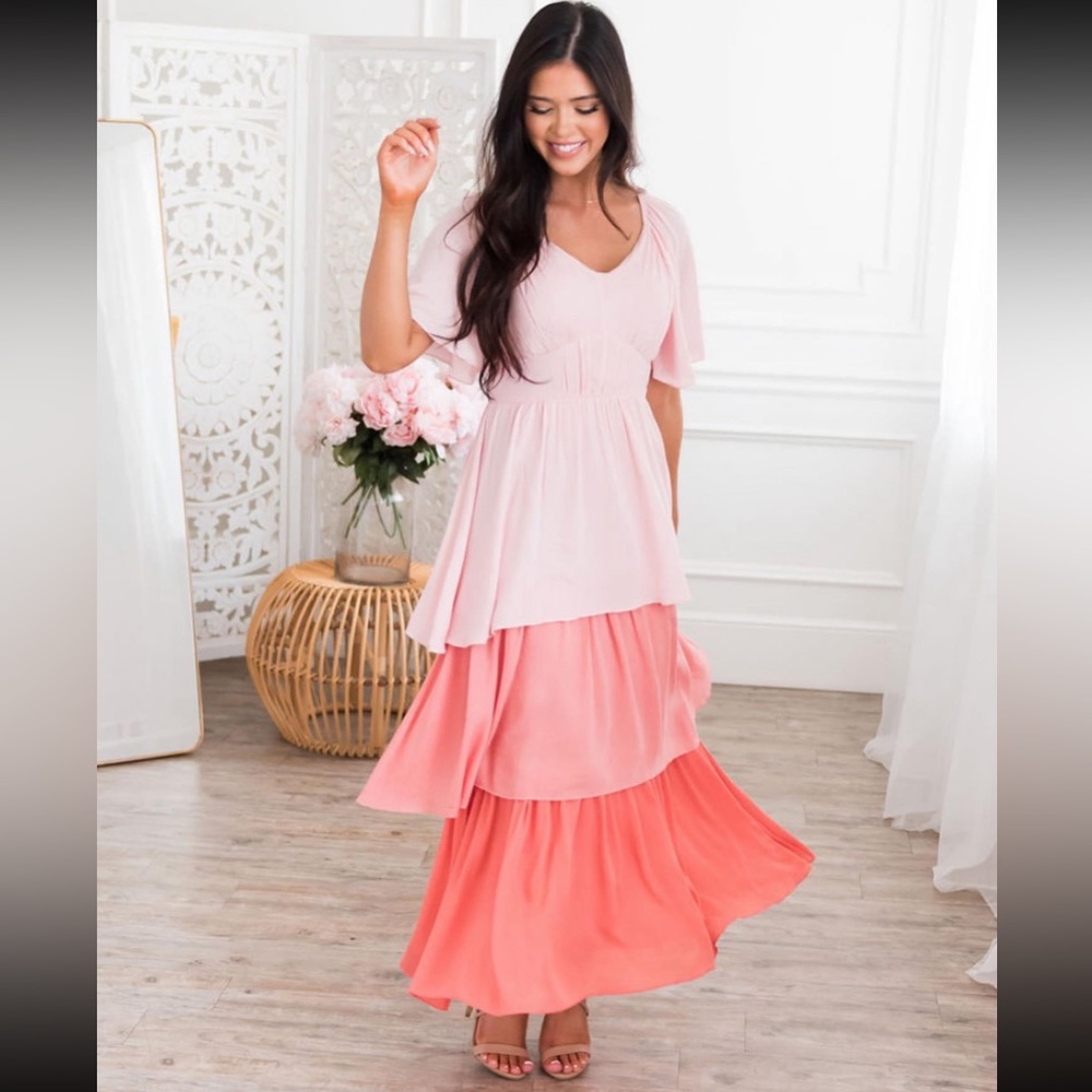 SMALL NeeSee’s Dress - The Arlington Modest Tiered Dress